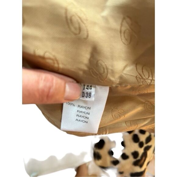 Blumarine 2012 Collection Fur Cheetah Print Chic Peplum Jacket Women’s S Italy - Picture 9 of 16